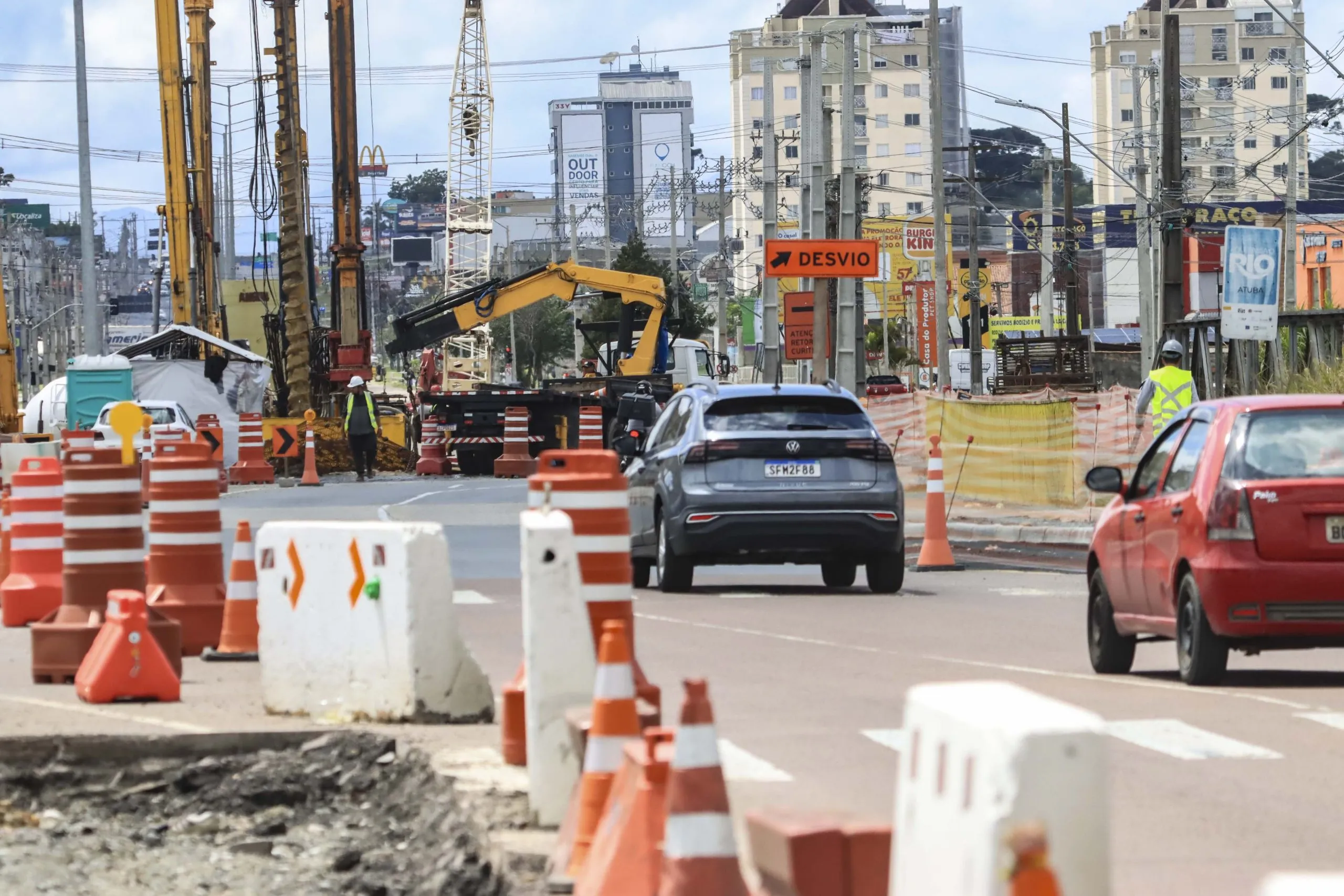 Nova via marginal do Viaduto Curitiba-Pinhais é liberada neste domingo