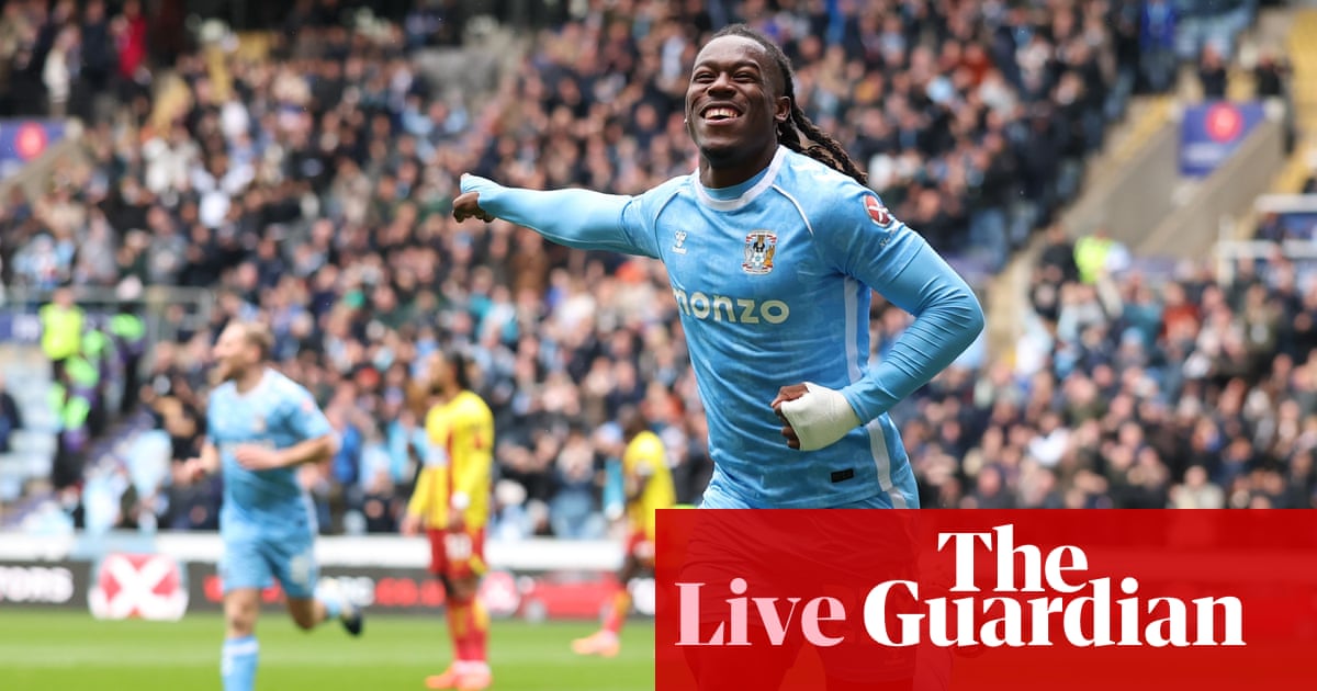 Coventry v Watford; Liverpool look for league revival; Welbeck resurgent – matchday live | Football