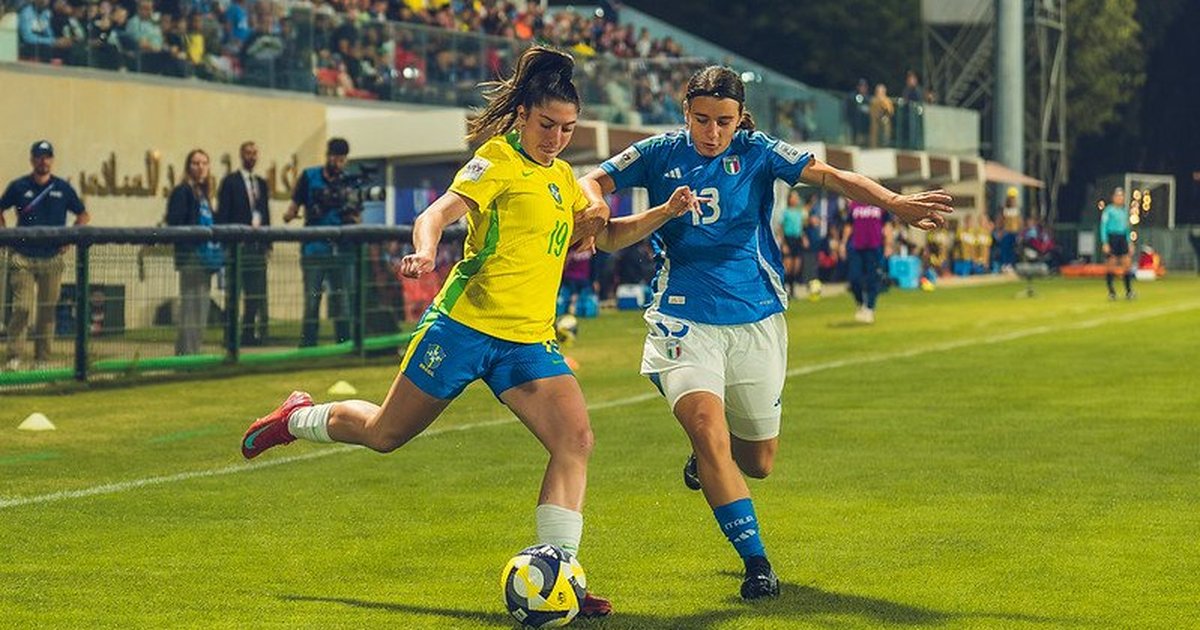 Brasil perde para a Itália, mas se classifica às oitavas na Copa do Mundo Feminina sub-17
