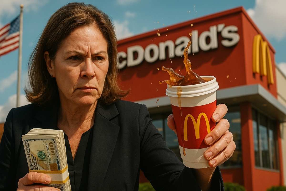 Mulher processa o McDonald’s por um café quente e ganha milhões, pois a empresa servia a bebida a uma temperatura que causava queimaduras de terceiro grau