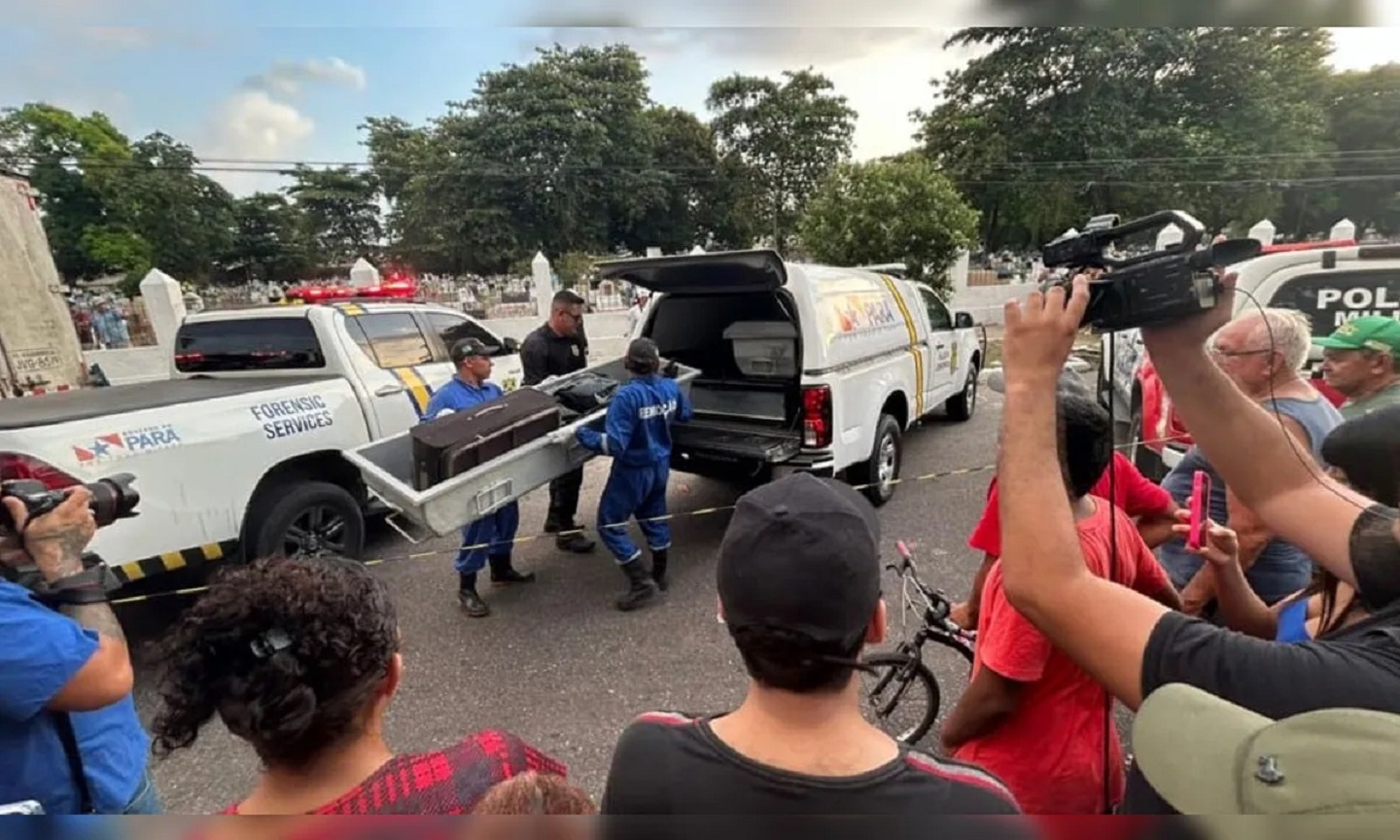 Corpo de criança é encontrado dentro de mala em frente a cemitério