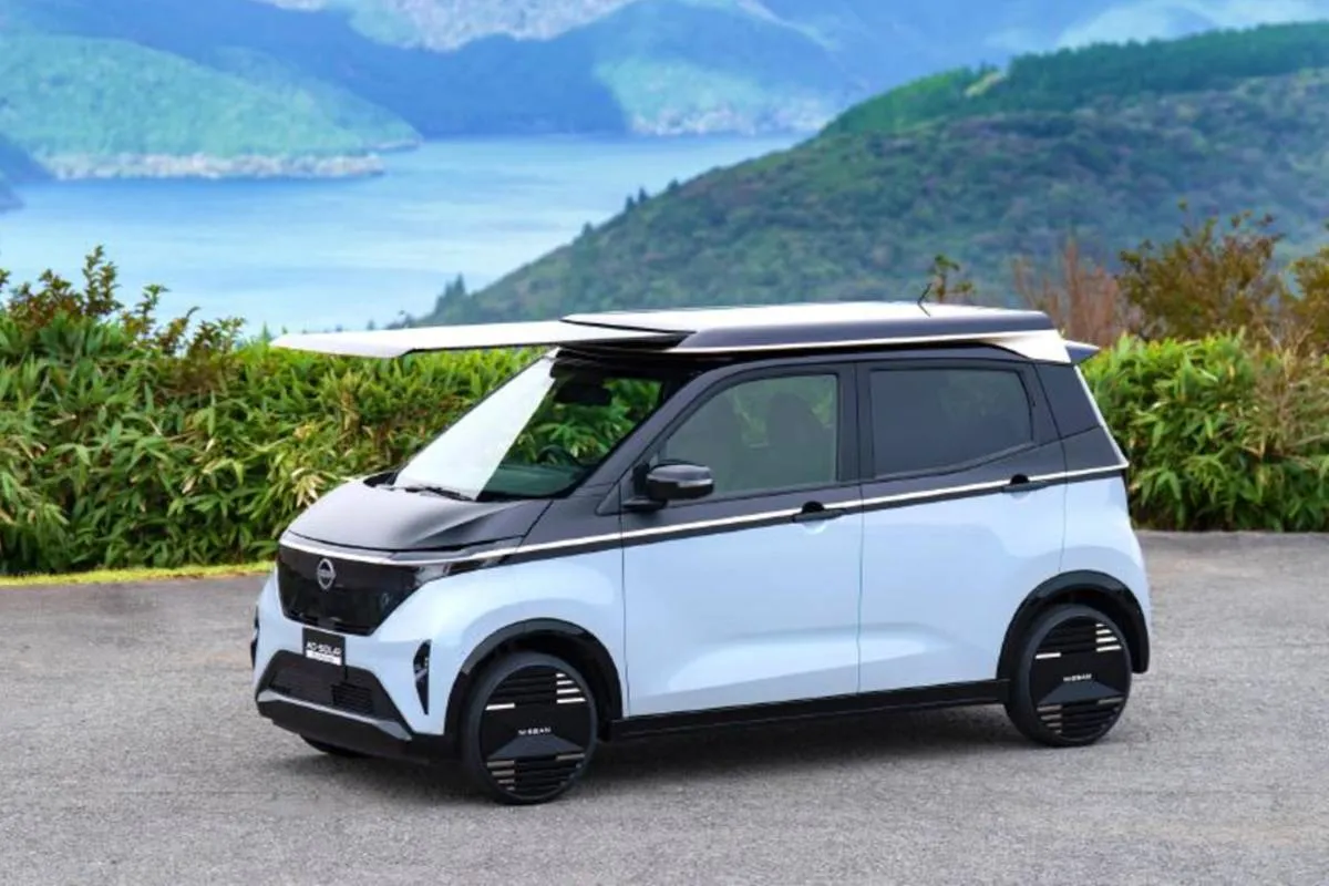 Novo carro elétrico da Nissan tem painel solar no teto