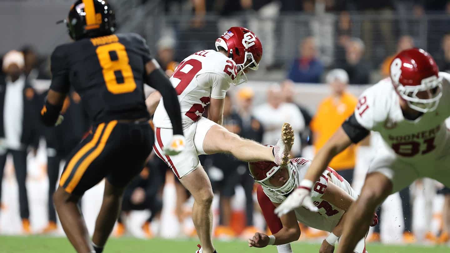 Oklahoma’s Tate Sandell starts Alabama game with another record