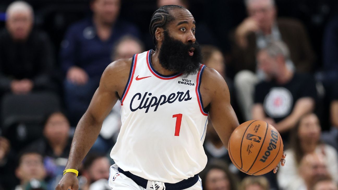 Clippers’ James Harden out vs. Suns due to personal reasons