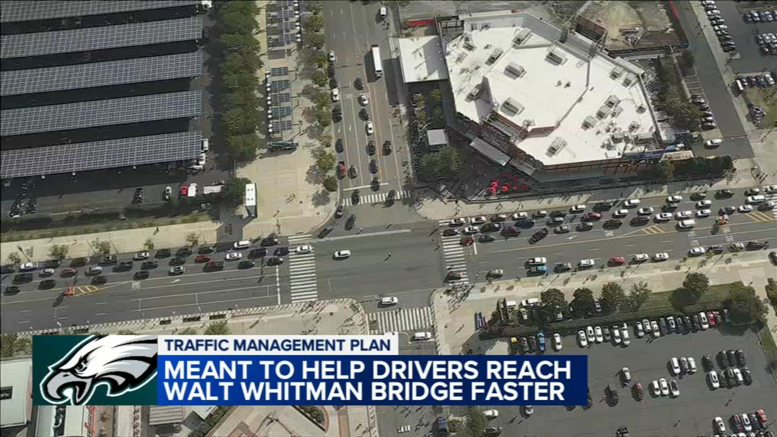 Philadelphia testing out new traffic plan for Eagles fans leaving game