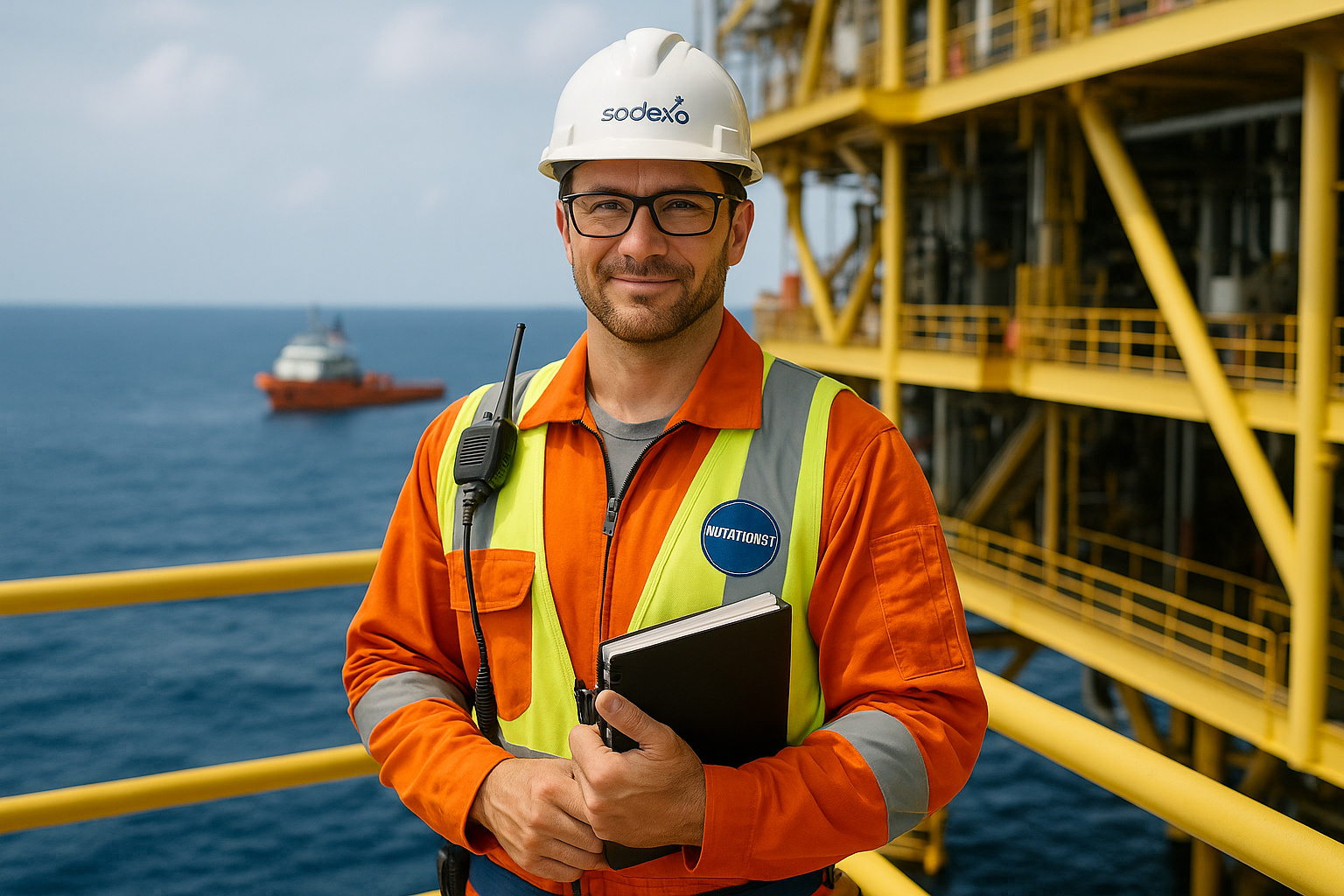 Trabalhe offshore com estabilidade: Sodexo contrata Nutricionista bilíngue com certificações de segurança, registro ativo, benefícios expandidos e acesso a programas de saúde e bem-estar