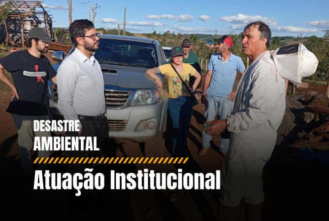 Ministério Público do Paraná intensifica ações de apoio às famílias atingidas pelo tornado em Rio Bonito do Iguaçu