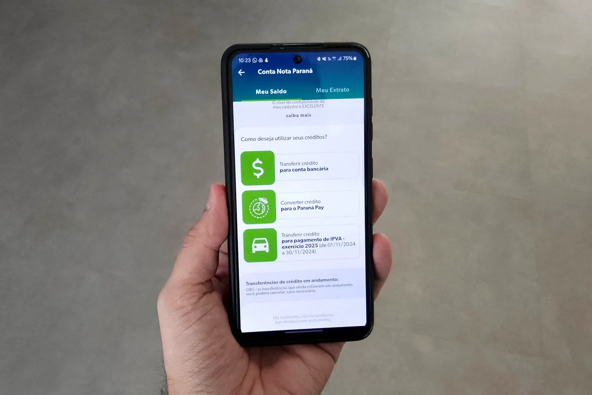 Transferência de créditos do Nota Paraná para IPVA é suspensa