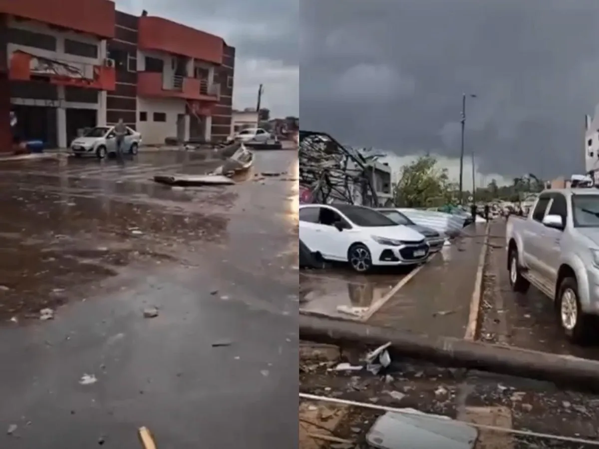 Ciclone extratropical provoca estragos em cidades do Paraná