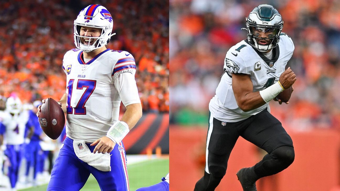 Bills x Eagles coloca frente a frente dois dos quarterbacks mais dominantes pelo chão