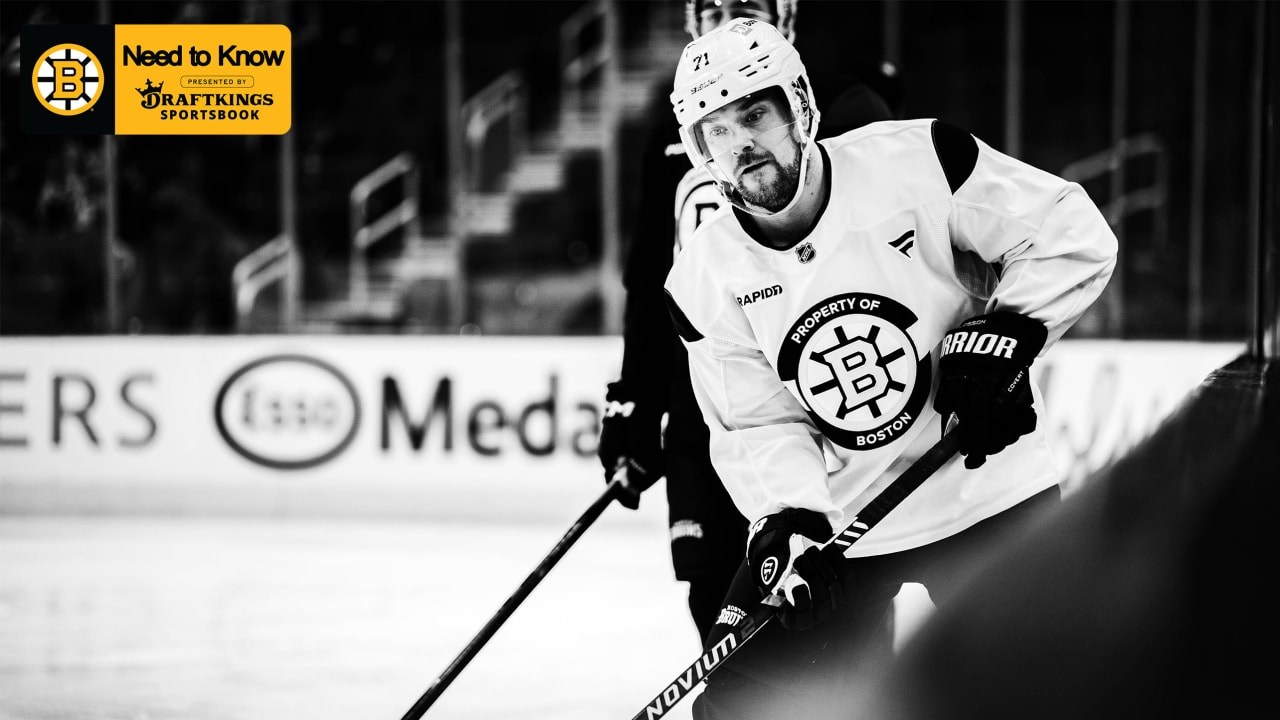 Need to Know: Bruins at Oilers 