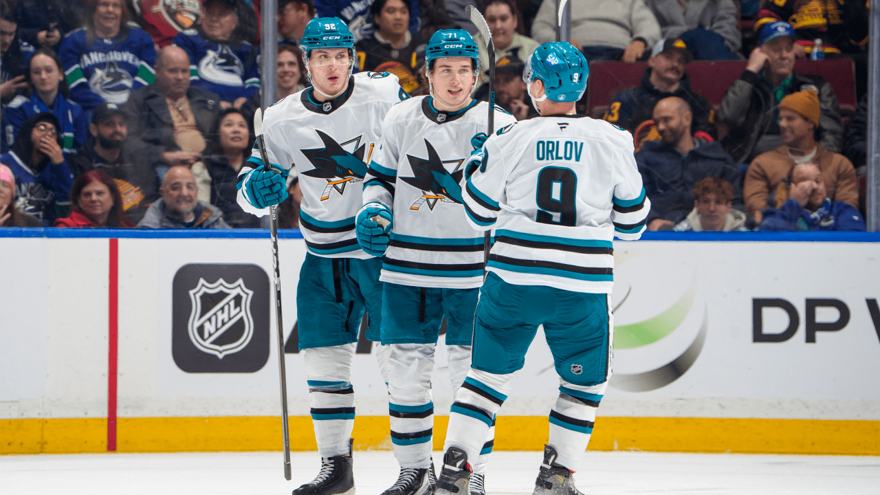 Celebrini pushes point streak to 7, Sharks defeat Canucks