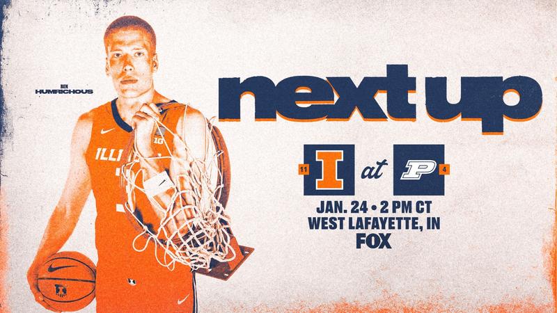 #11th-Ranked Illini Visit #4 Purdue Saturday
