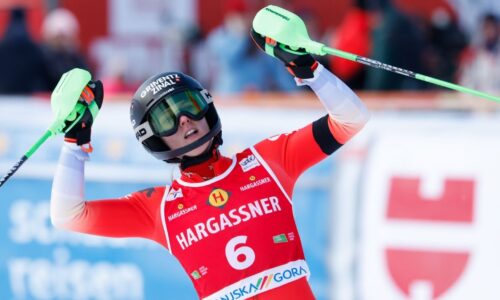 Camille Rast ends Mikaela Shiffrin’s World Cup slalom winning streak