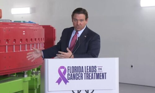 Gov. DeSantis, first lady announce launch of first carbon ion therapy program in the country to treat cancer