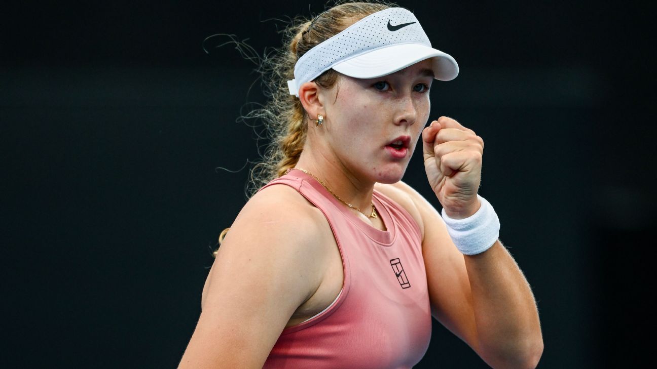 Mirra Andreeva defeats Victoria Mboko in Adelaide final