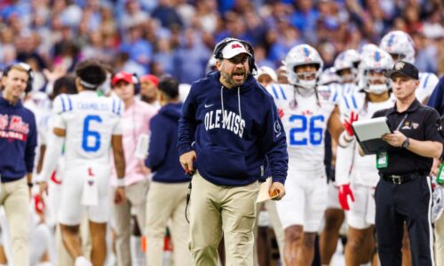 The national championship contender with a coaching staff in total flux