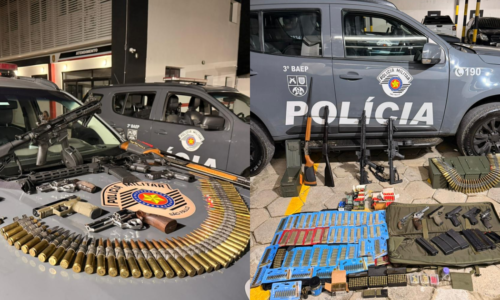 Homem é preso com arsenal de guerra em pousada de São Paulo; veja imagens