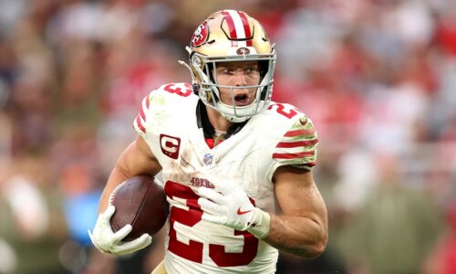 Christian McCaffrey can make NFL playoff history vs. Eagles – NBC Sports Bay Area & California