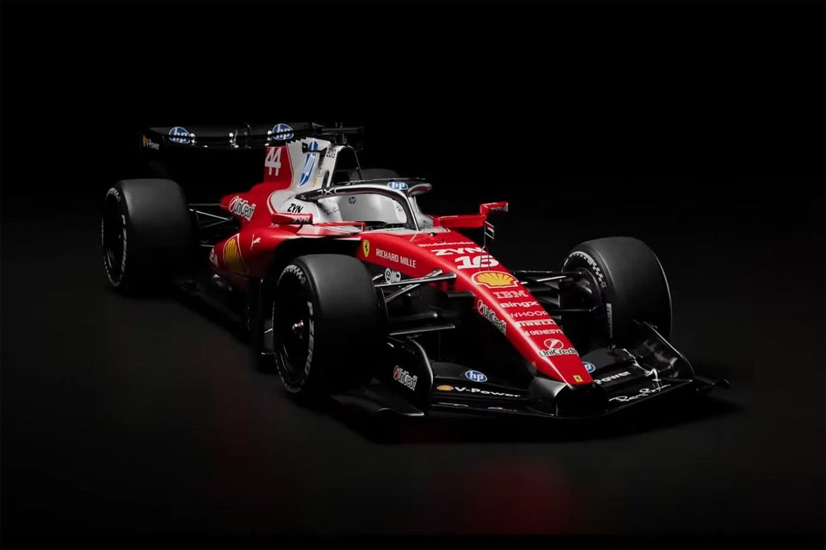 Ferrari apresenta pintura de carro de 2026; veja imagens