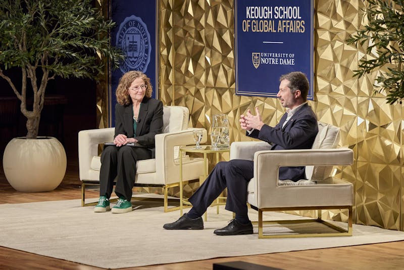 Former South Bend mayor Pete Buttigieg returns to Notre Dame