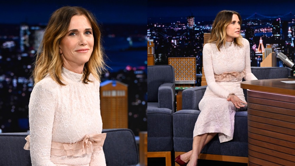 Kristen Wiig Embraces Femininity in Alessandra Rich for ‘Jimmy Fallon’