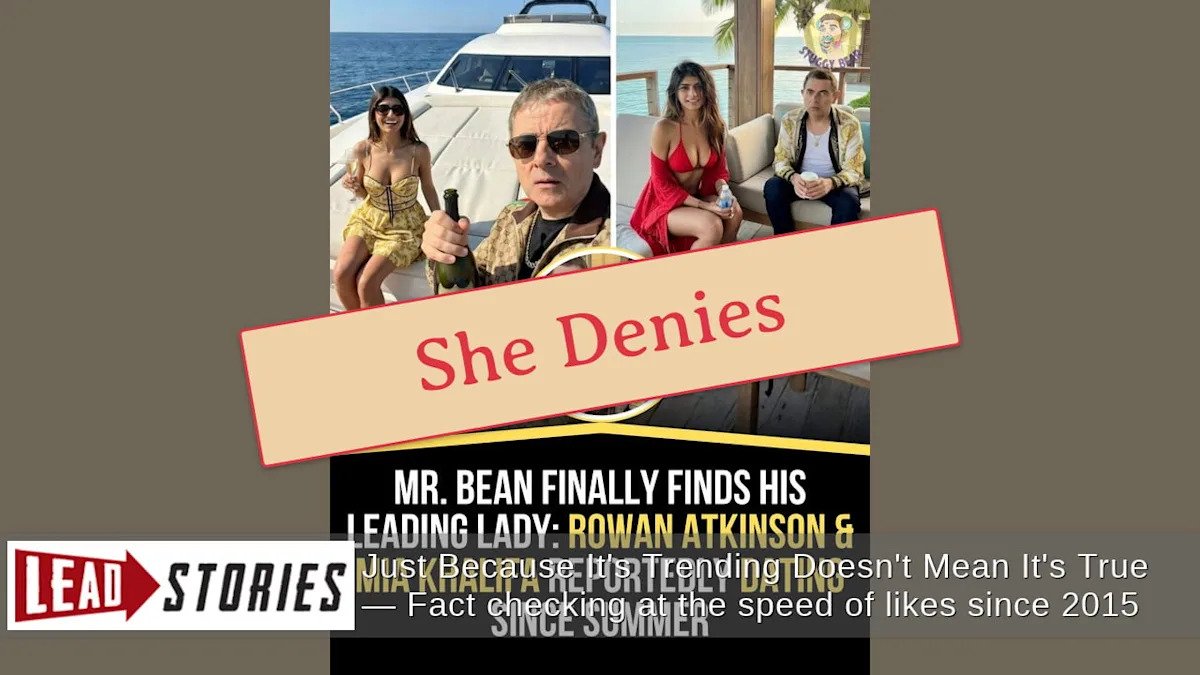 Mia Khalifa Is NOT Dating Rowan Atkinson, The Actor Who Played “Mr. Bean” — Rumor Denied By Khalifa