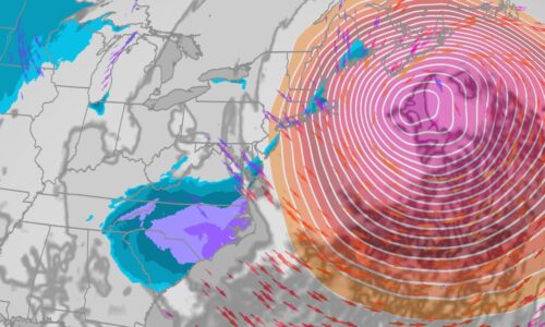 Nor’easter, Winter Storm With Heavy Snow In Carolinas, Virginia