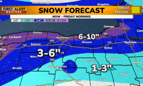 Yellow Alert: Tracking areas of snow and frigid weather Thursday