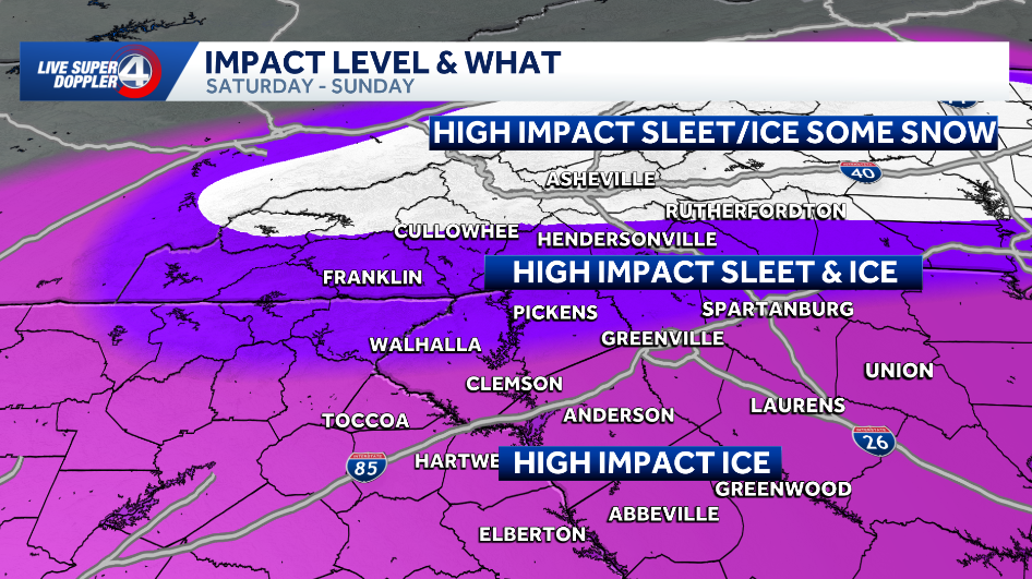 South Carolina: Winter storm: Snow, ice possible