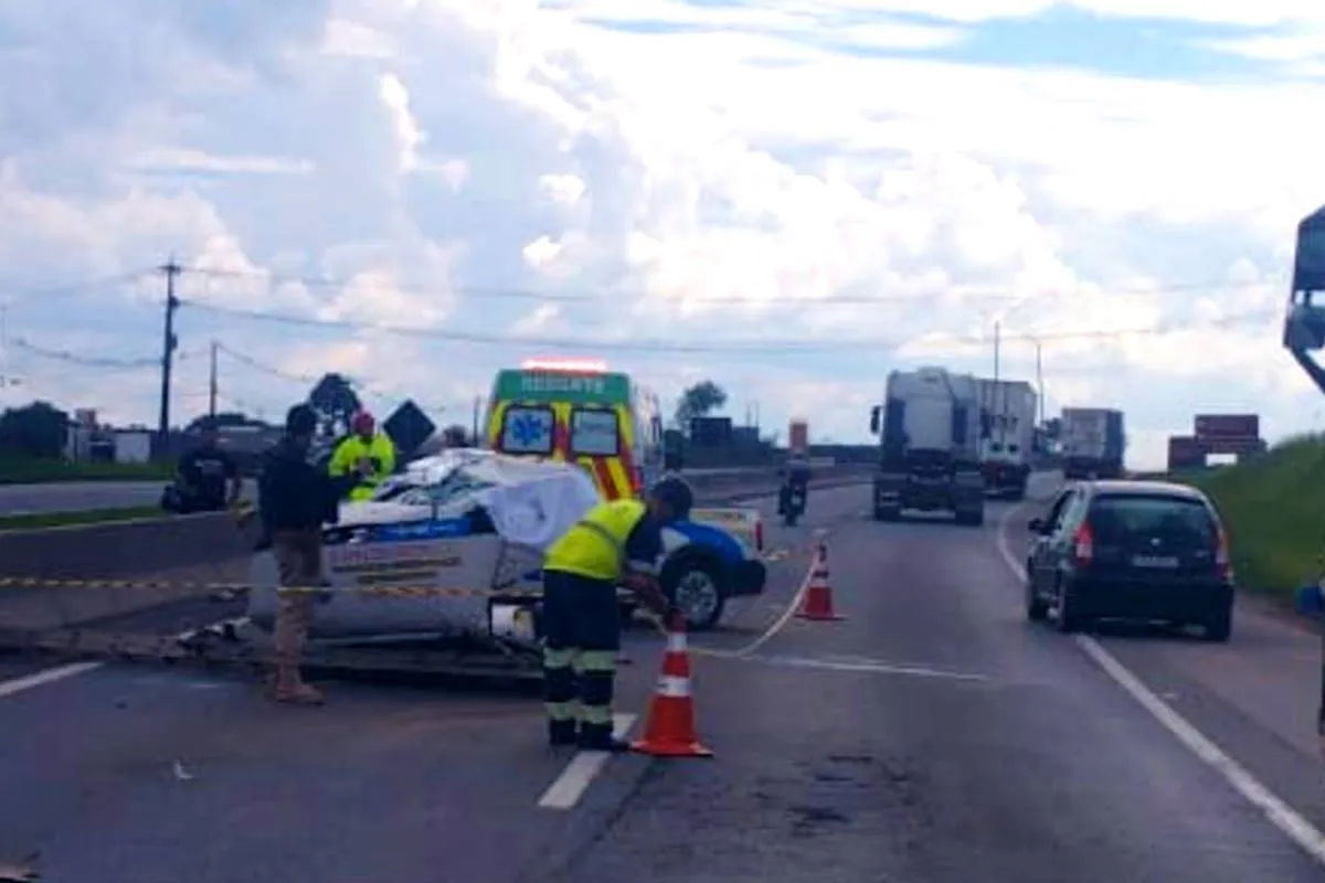 Acidente na BR-116 deixa uma vítima fatal em São José dos Pinhais