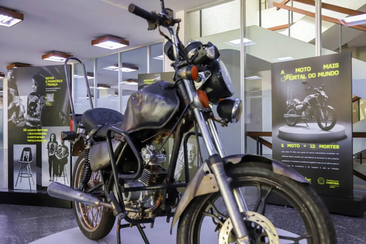 Blitz em Curitiba com a “Moto mais mortal do Mundo” terá doação de item de segurança