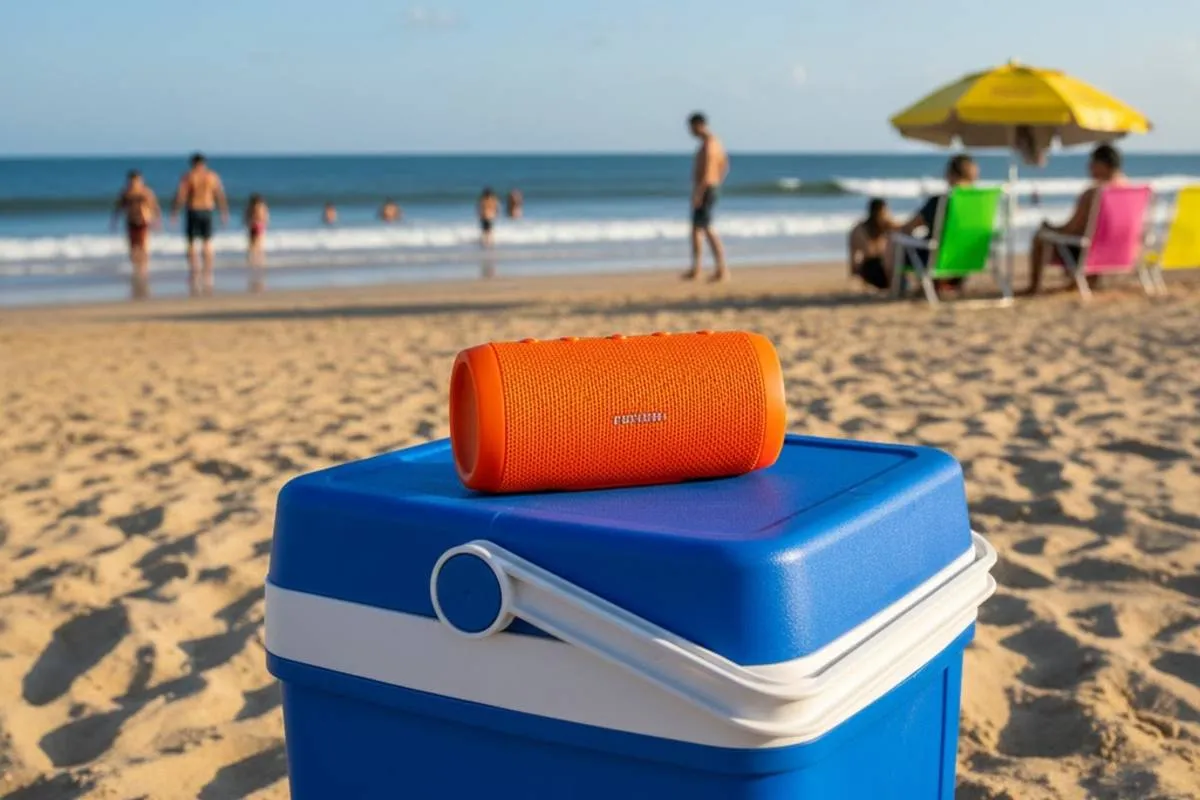 Caixinha de som na Praia é perturbação de sossego? Entenda o que é regra