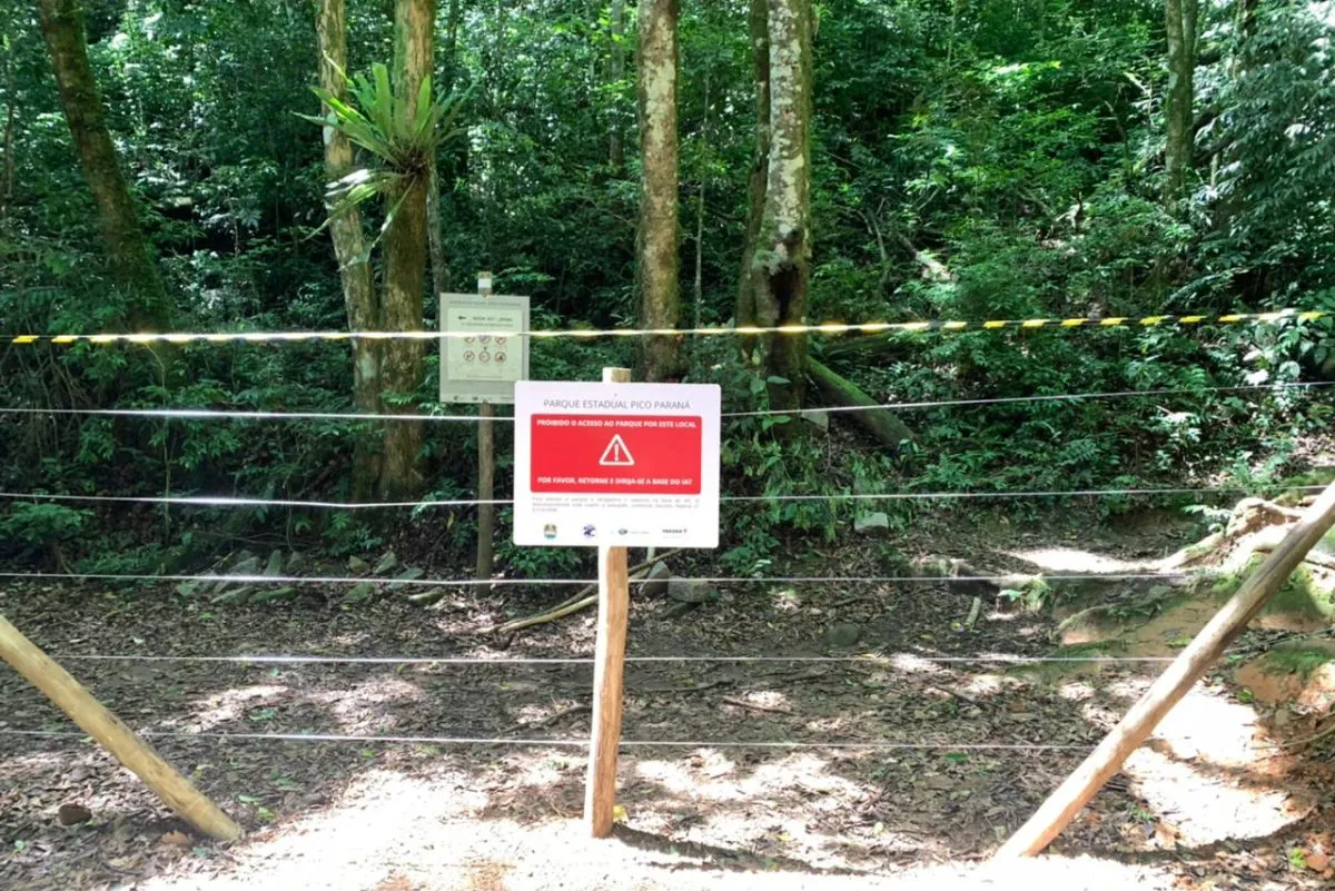 Acessos irregulares no Pico Paraná são fechados por segurança