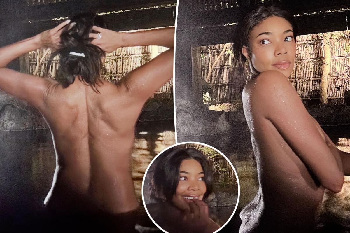 Gabrielle Union strips down for sultry soak on Japan trip