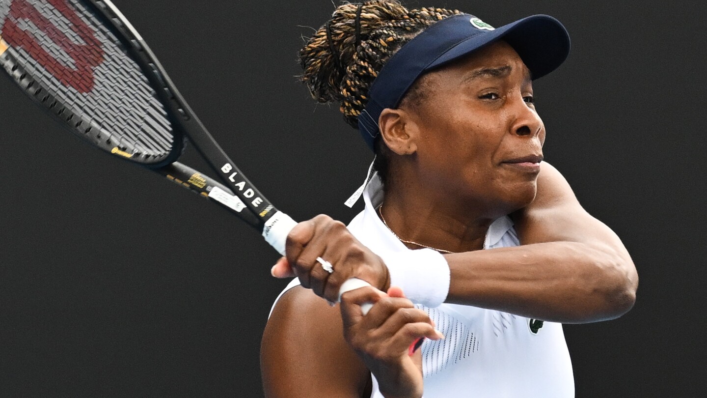 Venus Williams loses in 1st round of Australian Open tuneup event in Hobart