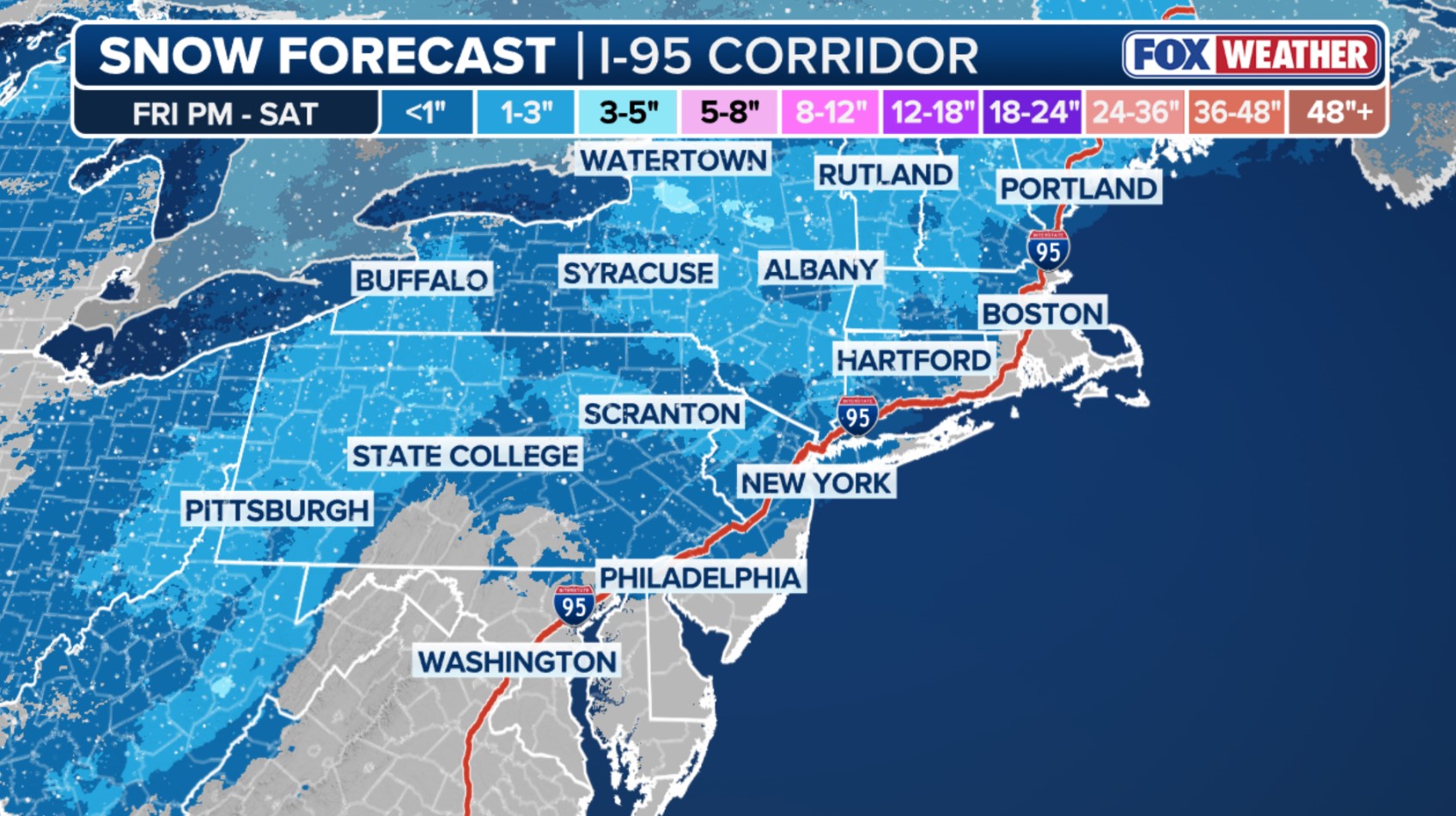 Here’s how much snow NY, NJ should expect this weekend