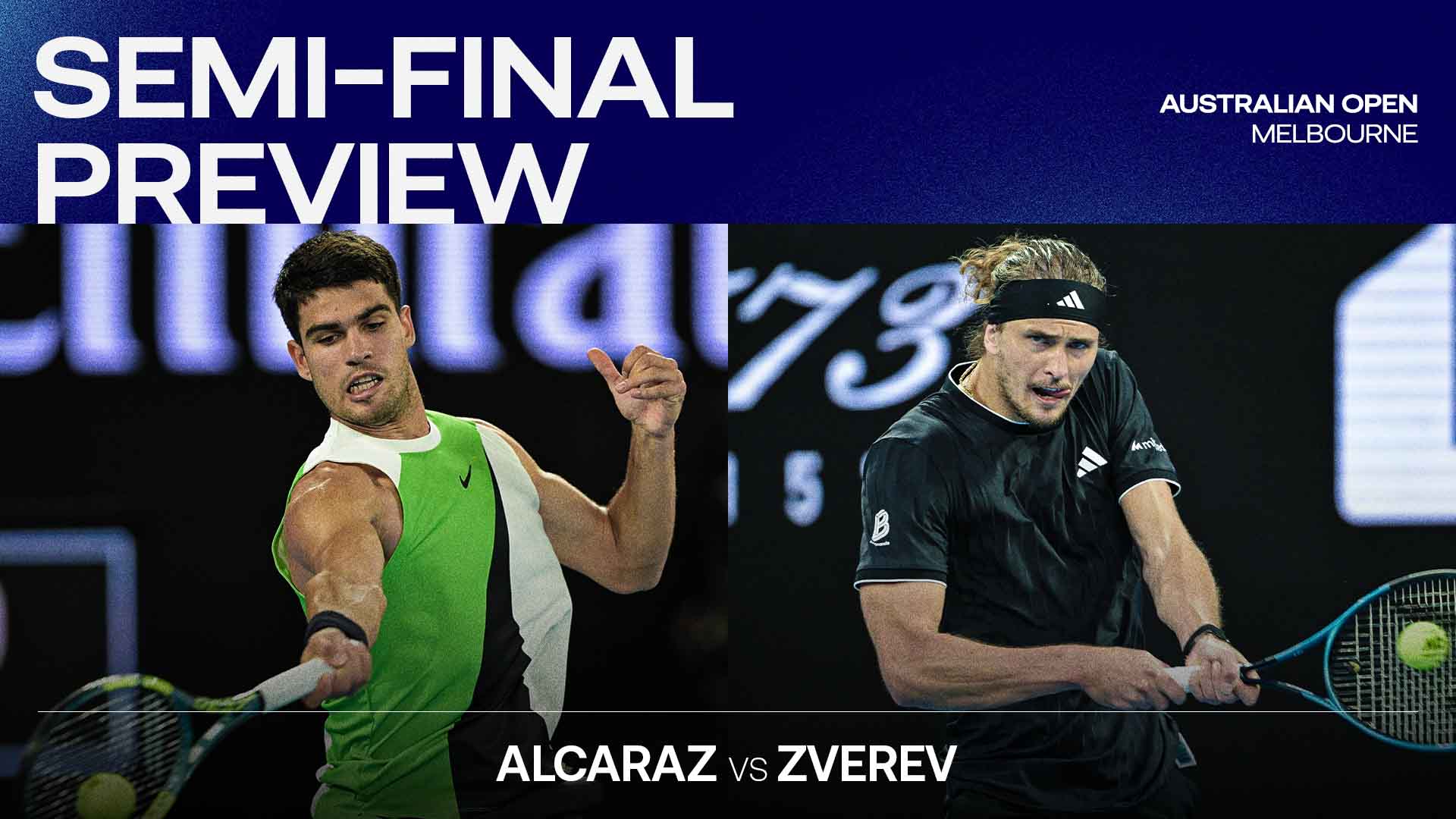 ‘He has to sweat’ — Can Alexander Zverev rise to Carlos Alcaraz’s SF challenge at Australian Open? | ATP Tour