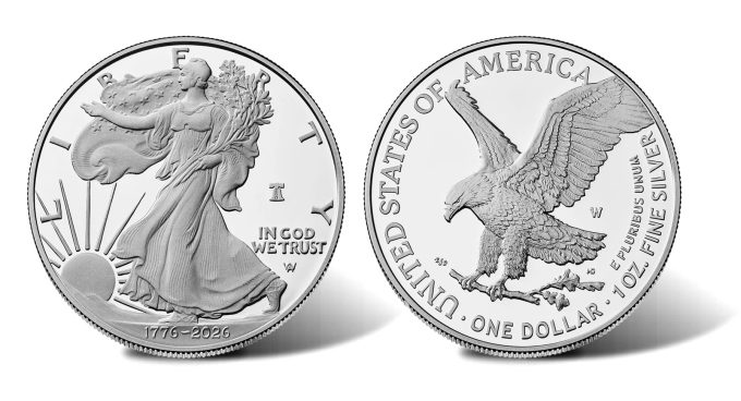 2026-W Proof Silver Eagle Debuts With Dual Date, “250” Privy