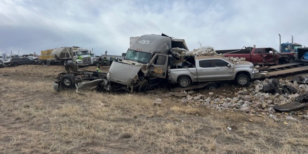 4 dead, more than 20 hospitalized following crash involving more than 30 vehicles on I-25 just south of Pueblo, northbound lanes remain closed