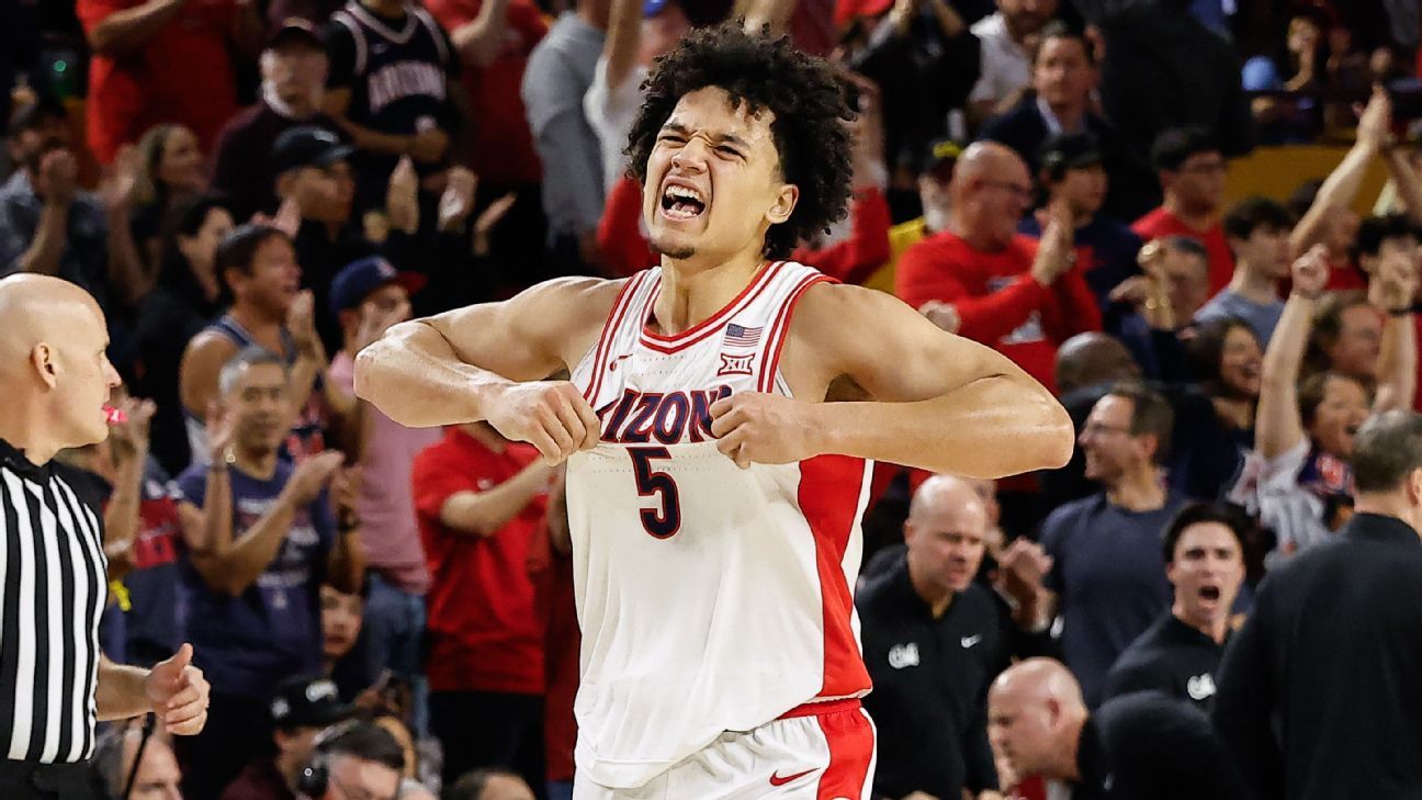 Arizona unanimous No. 1 in AP men's college basketball poll