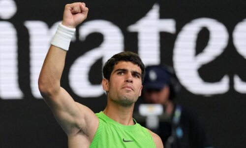 Carlos Alcaraz slugs out win over Zverev in 5.5-hour semifinal