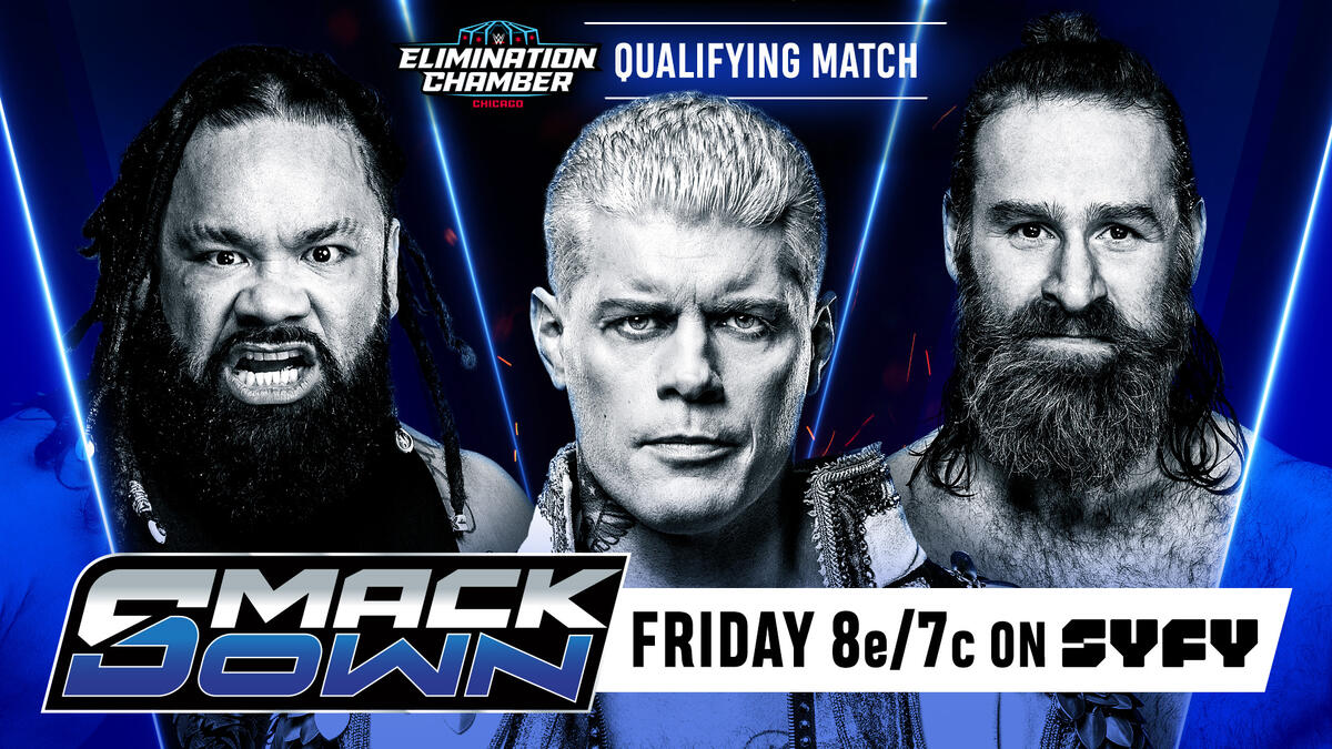 Cody Rhodes vs. Jacob Fatu vs. Sami Zayn | Men's Elimination Chamber Triple Threat Qualifying Match