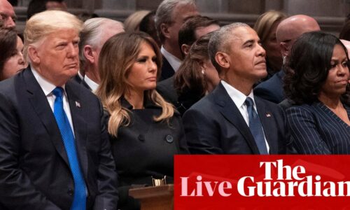 Donald Trump prompts fury after posting racist video about Barack and Michelle Obama – US politics live | Donald Trump