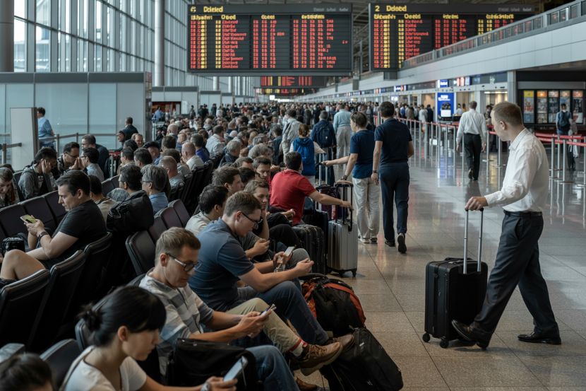Flight chaos in germany