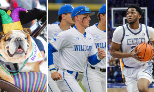 Kentucky Basketball and Baseball in action on Mardi Gras