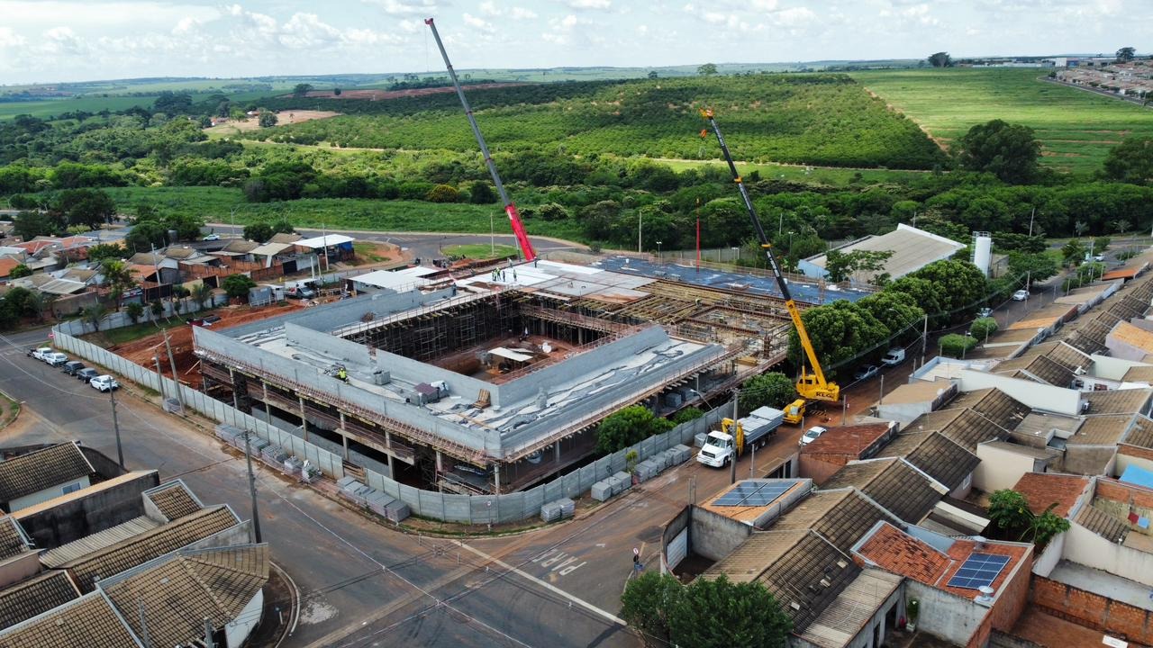 Obras da nova escola estadual em Olímpia avançam para 46,8%