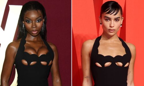 Olandria Carthen Digs Through Zoë Kravitz’s Archives for a Cutout Saint Laurent Dress