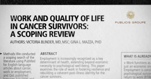 Publicis Expands Working With Cancer With Research, AI