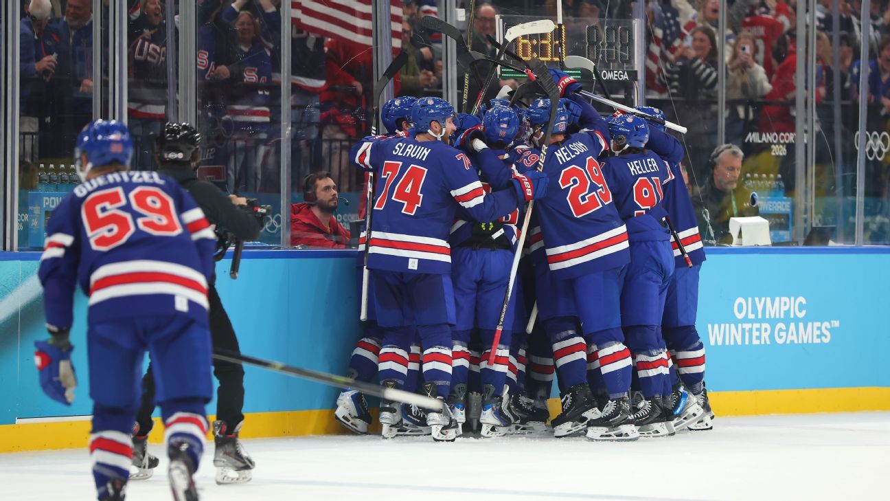 Quinn Hughes’ OT goal sends U.S. to Olympic men’s hockey semis